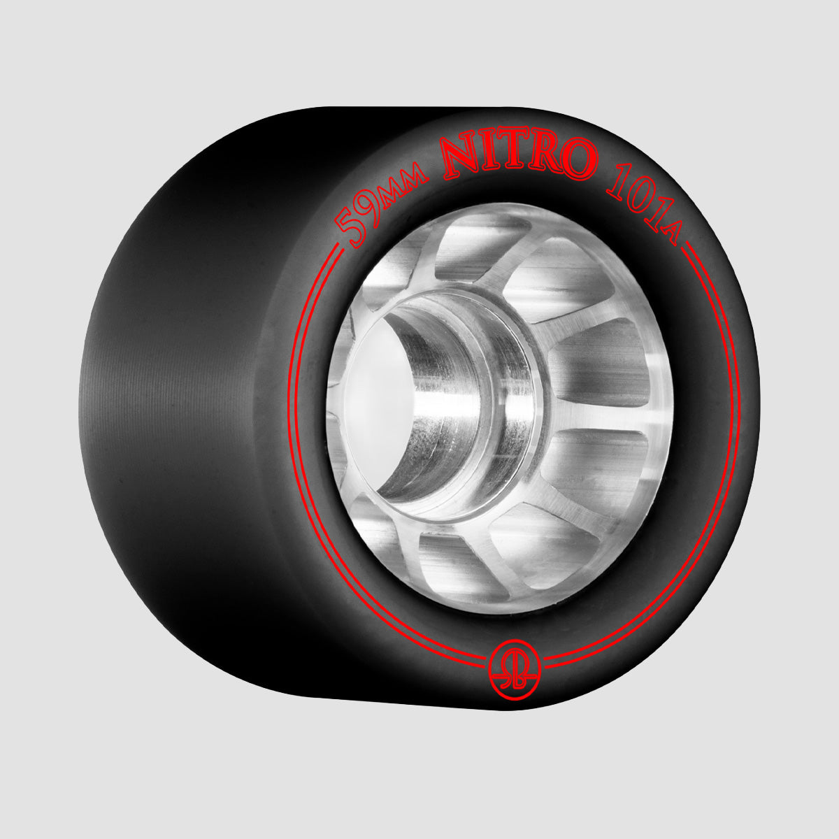 Rollerbones Nitro Speed 101A Quad Wheels x8 Black 59mm
