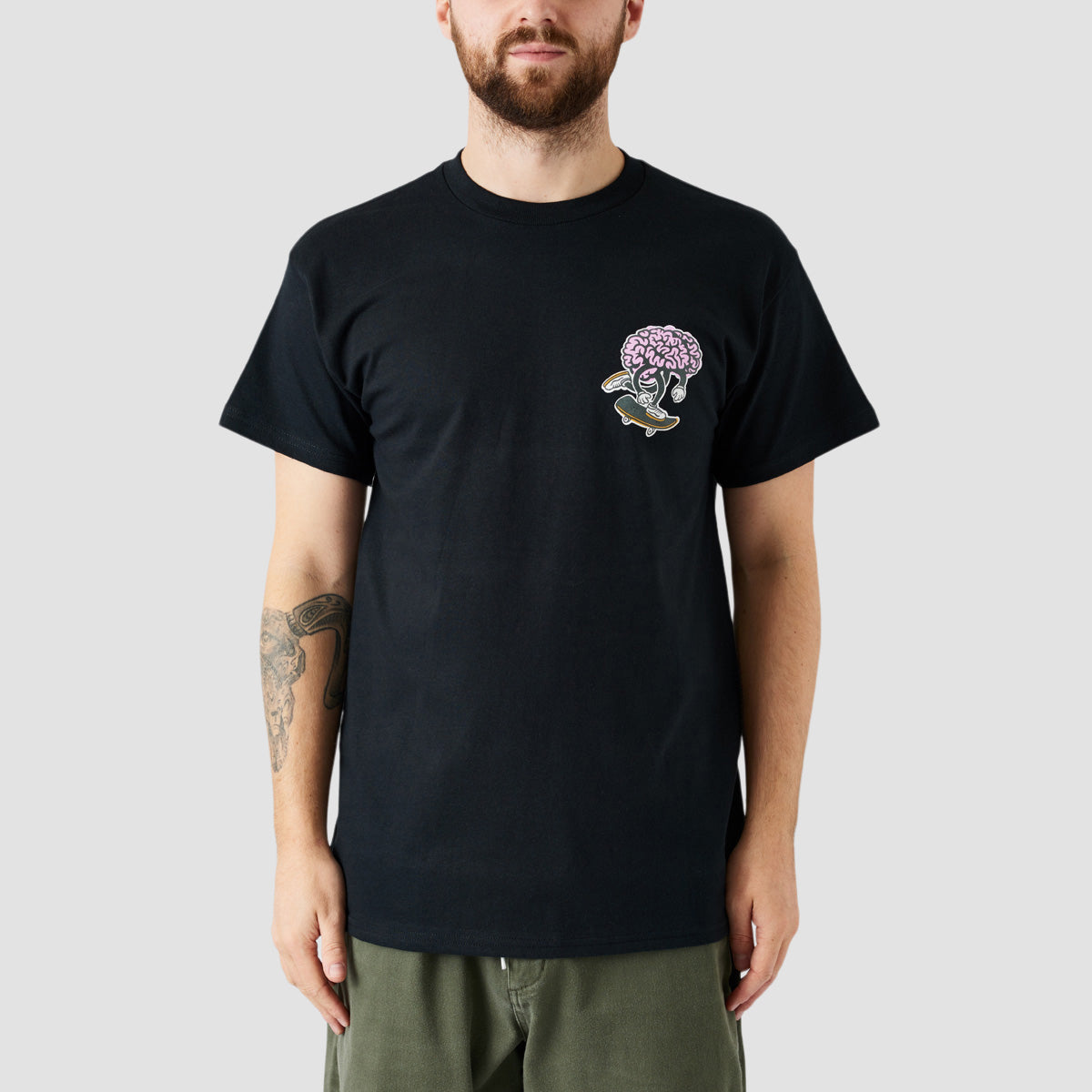 Brain Drain Brain Push T-Shirt Black