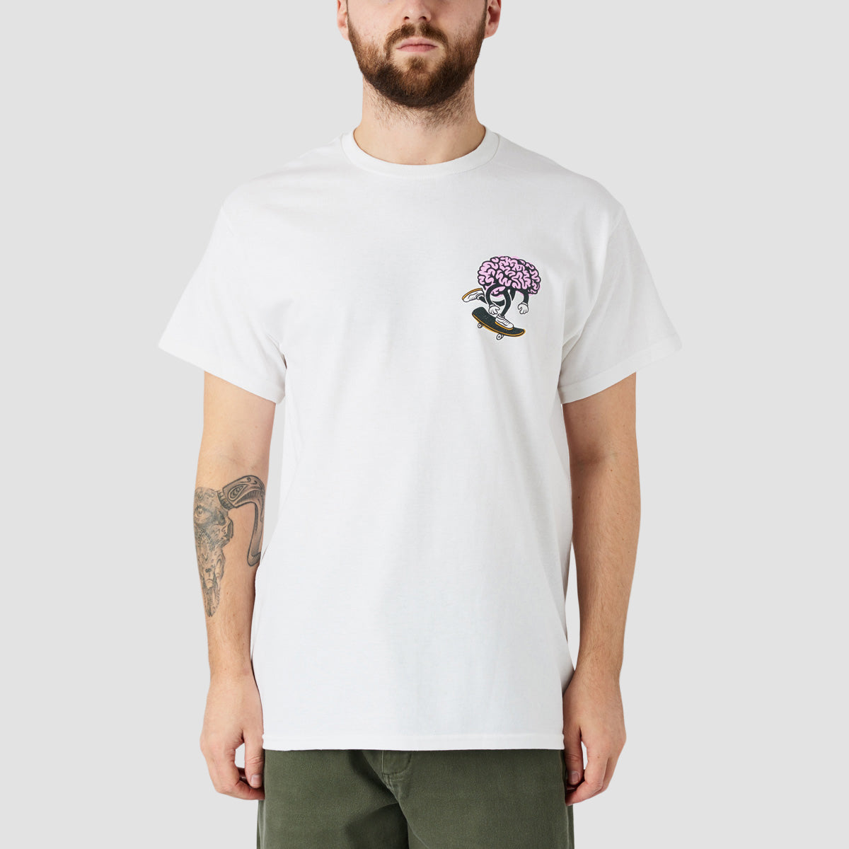 Brain Drain Brain Push T-Shirt White