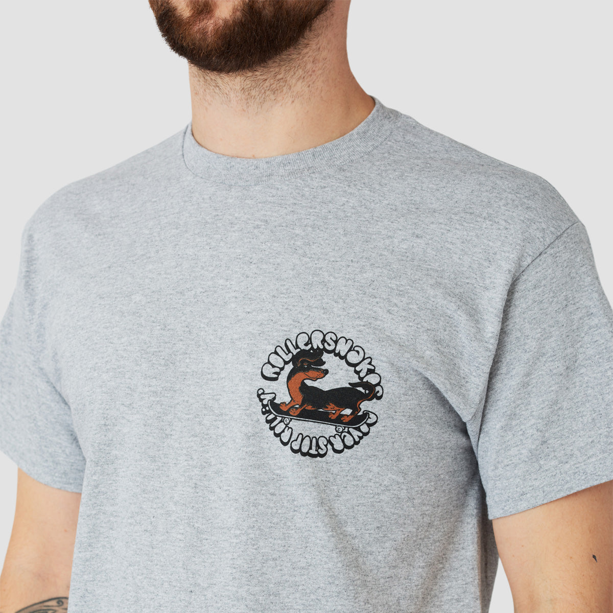 Rollersnakes Leo T-Shirt Grey