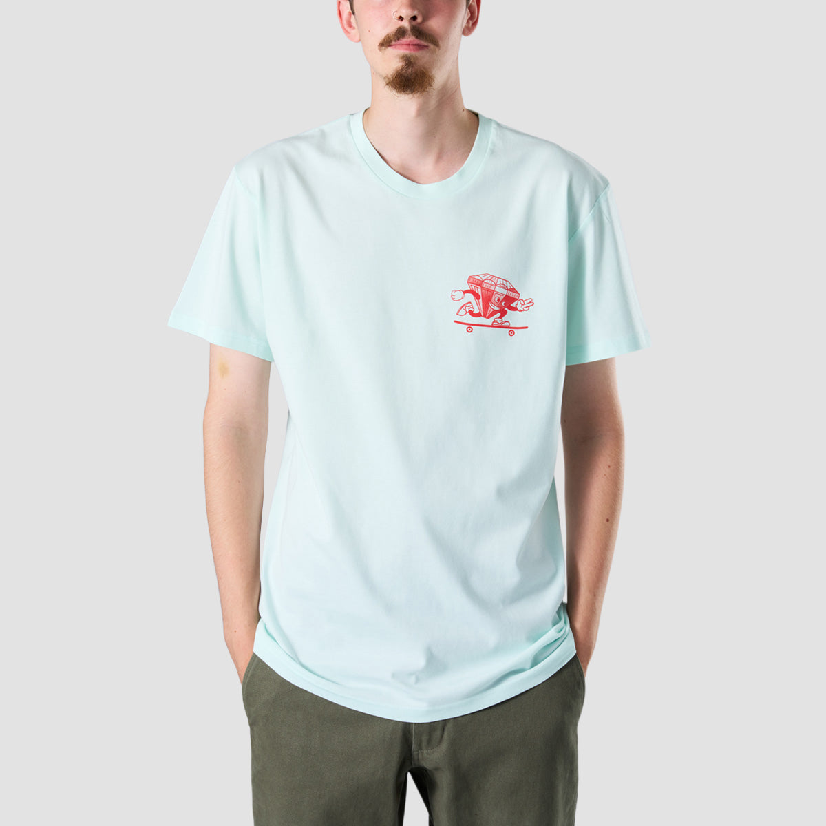 Rollersnakes Ruby Guy T-Shirt Seafoam