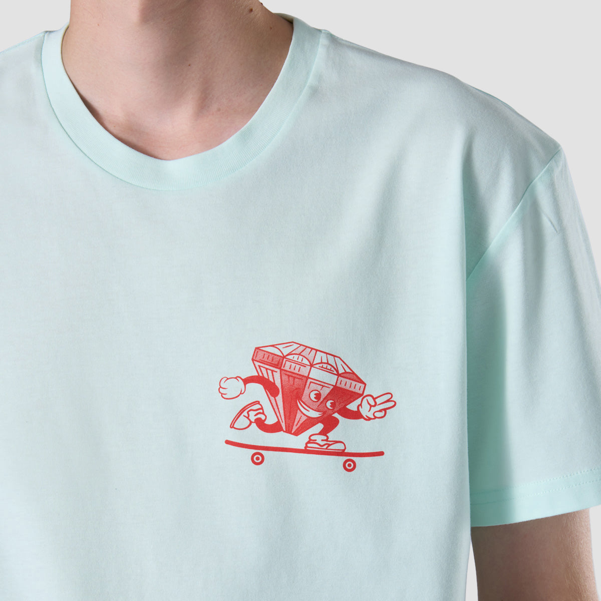 Rollersnakes Ruby Guy T-Shirt Seafoam