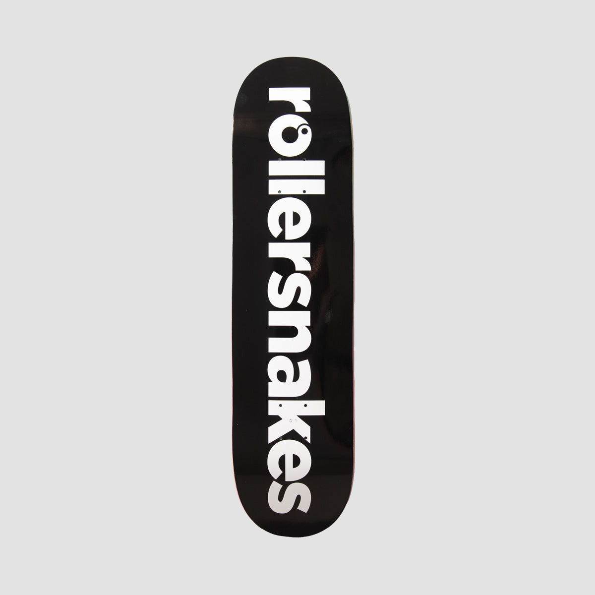 Rollersnakes WordMark Skateboard Deck Black/White - 8.125"