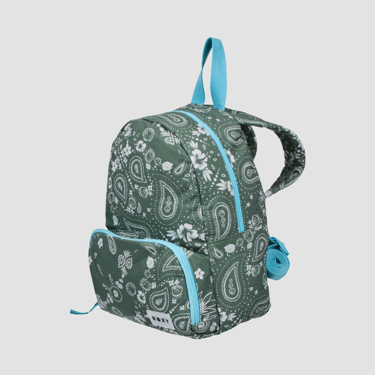 Roxy Always Core Canvas 8L Backpack Oil Green Boho Bandana - Womens