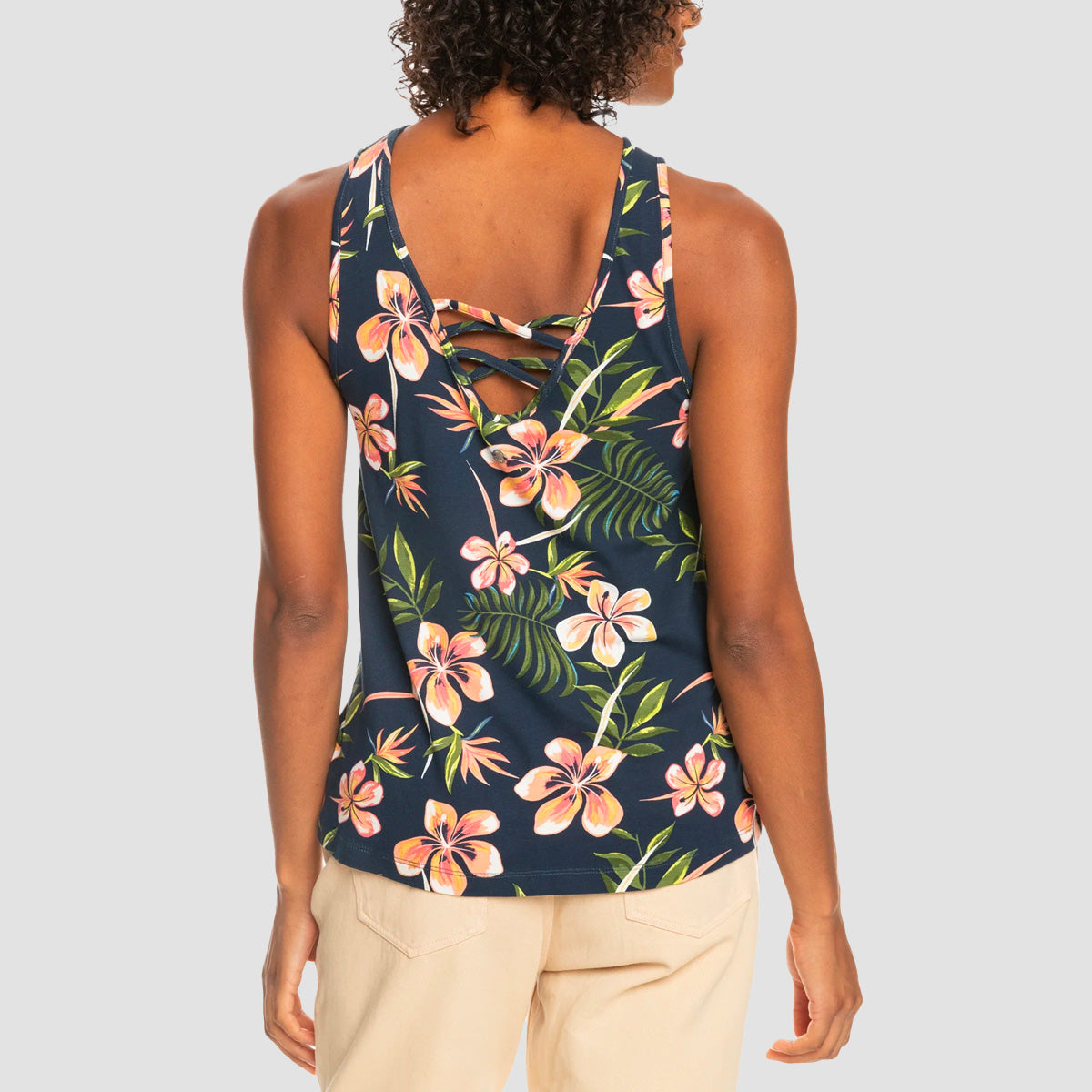 Roxy Better Than Ever Printed Top Mood Indigo Tropical Depth - Womens