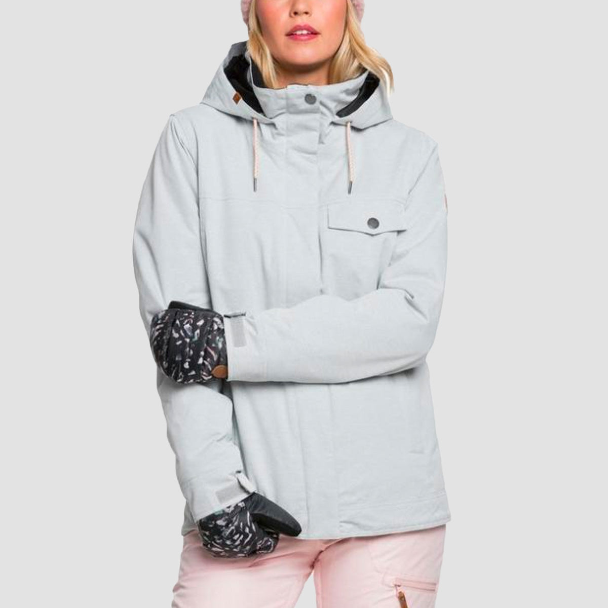 Roxy Billie 10K Snow Jacket Heather Grey - Womens