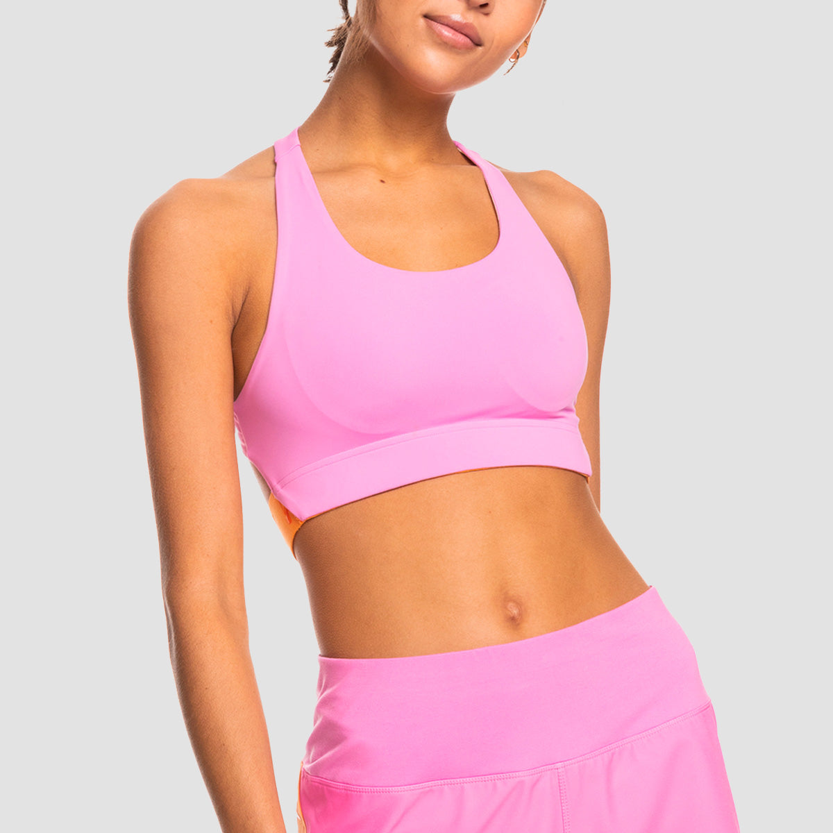 Roxy Bold Moves Sports Bra Cyclamen - Womens