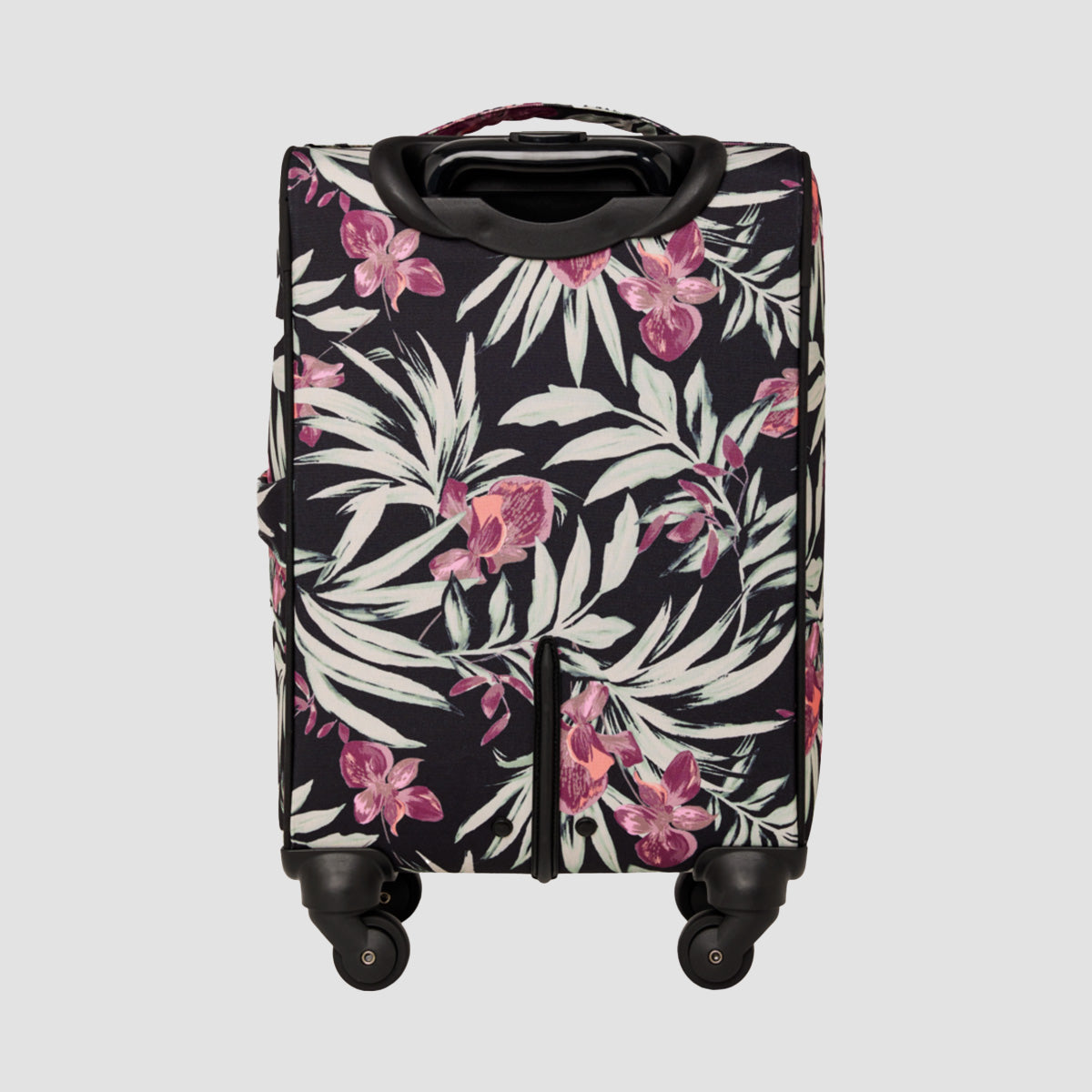 Roxy Cabin Island 32L Wheelie Suitcase Anthracite Wind Swept Floral - Womens