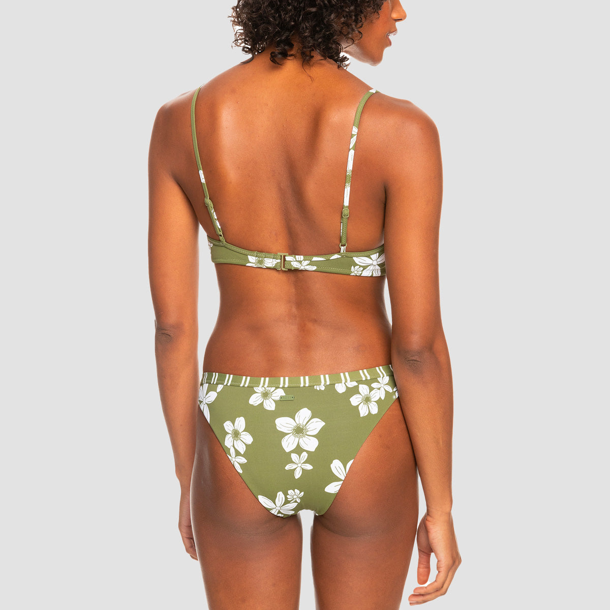 Roxy etro Revo Reversible Two Piece Bikini Set Loden Green Surfrider Spirit S - Womens