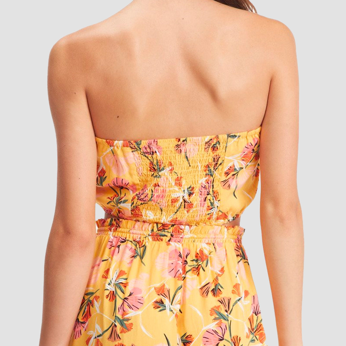 Roxy Island Hops Tube Top Chamois Pressed Flowers - Womens
