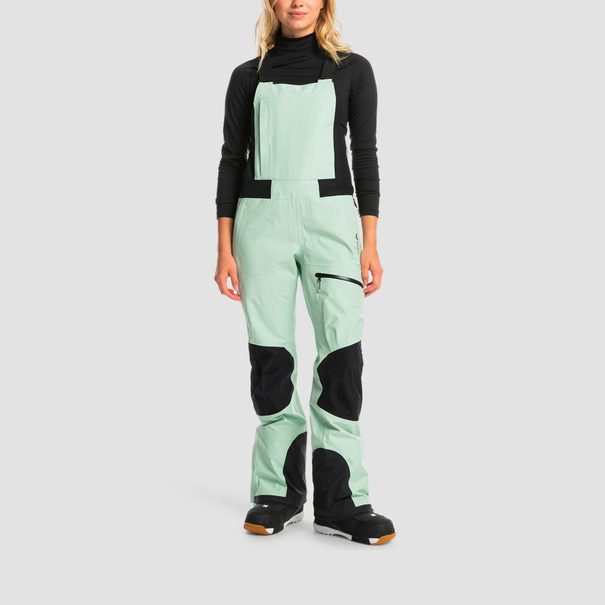 Roxy Lunalite 3L Snow Bib Pants Cameo Green - Womens