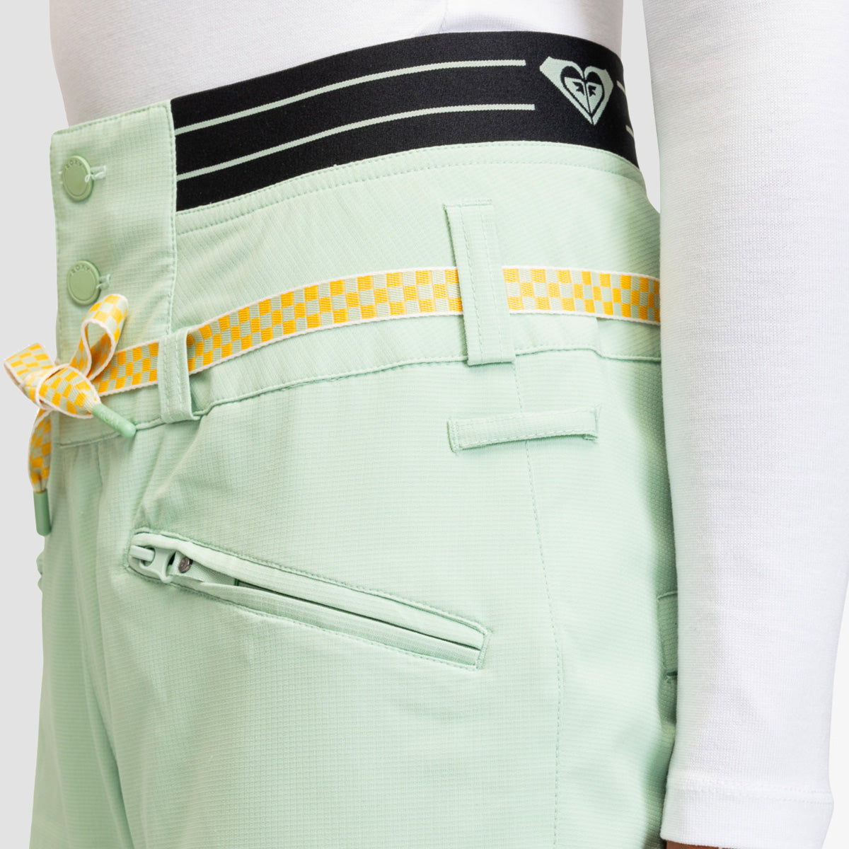Roxy Passive Lines Snow Pants Cameo Green - Womens