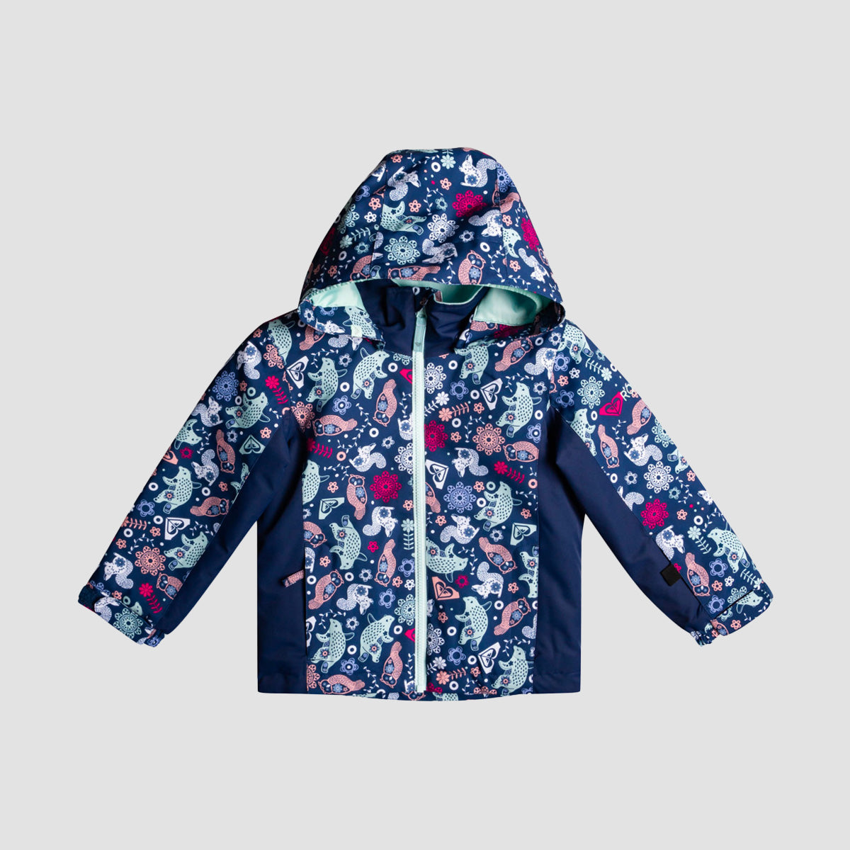 Roxy Snowy Tale 2-7 Years Snow Jacket Medieval Blue Neo - Girls