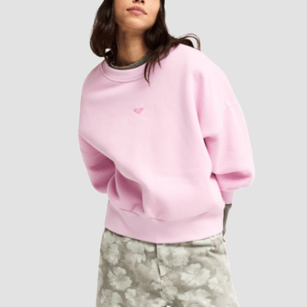 Roxy Solar Rush Crew Sweatshirt Pink Lavender - Womens