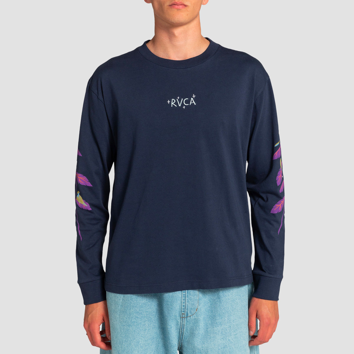 RVCA Andrea Wan Blue Moon Longsleeve T-Shirt Navy