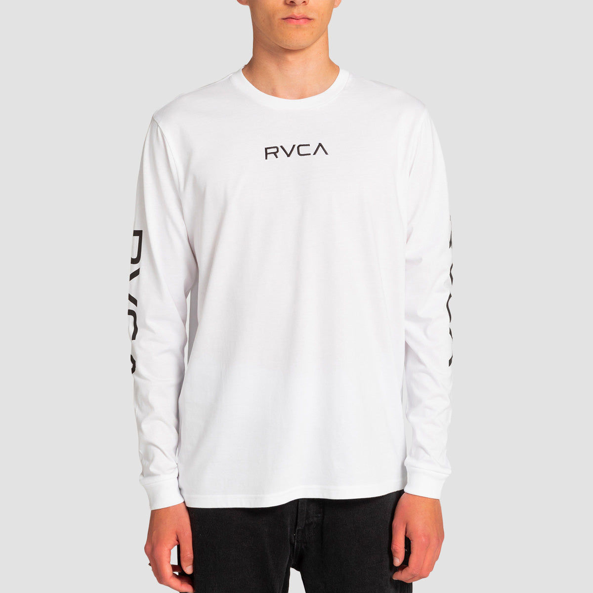 RVCA Big RVCA Sleeve Longsleeve T-Shirt White