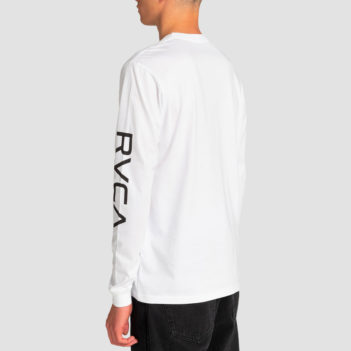 RVCA Big RVCA Sleeve Longsleeve T-Shirt White