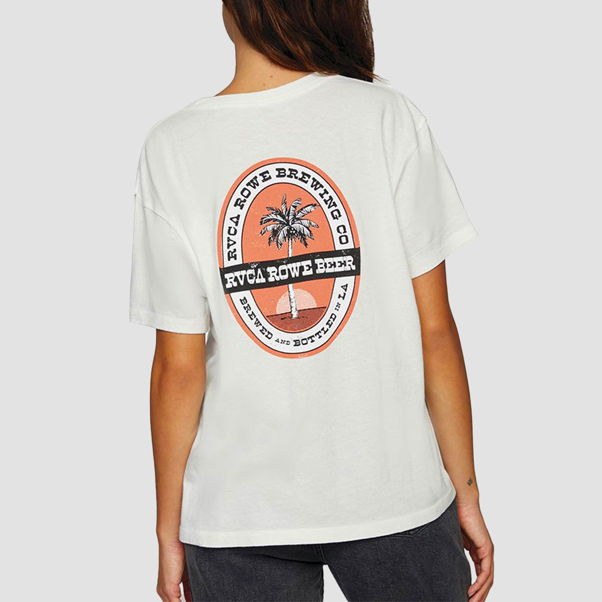 RVCA Camille Rowe Brewing T-Shirt Vintage White - Womens