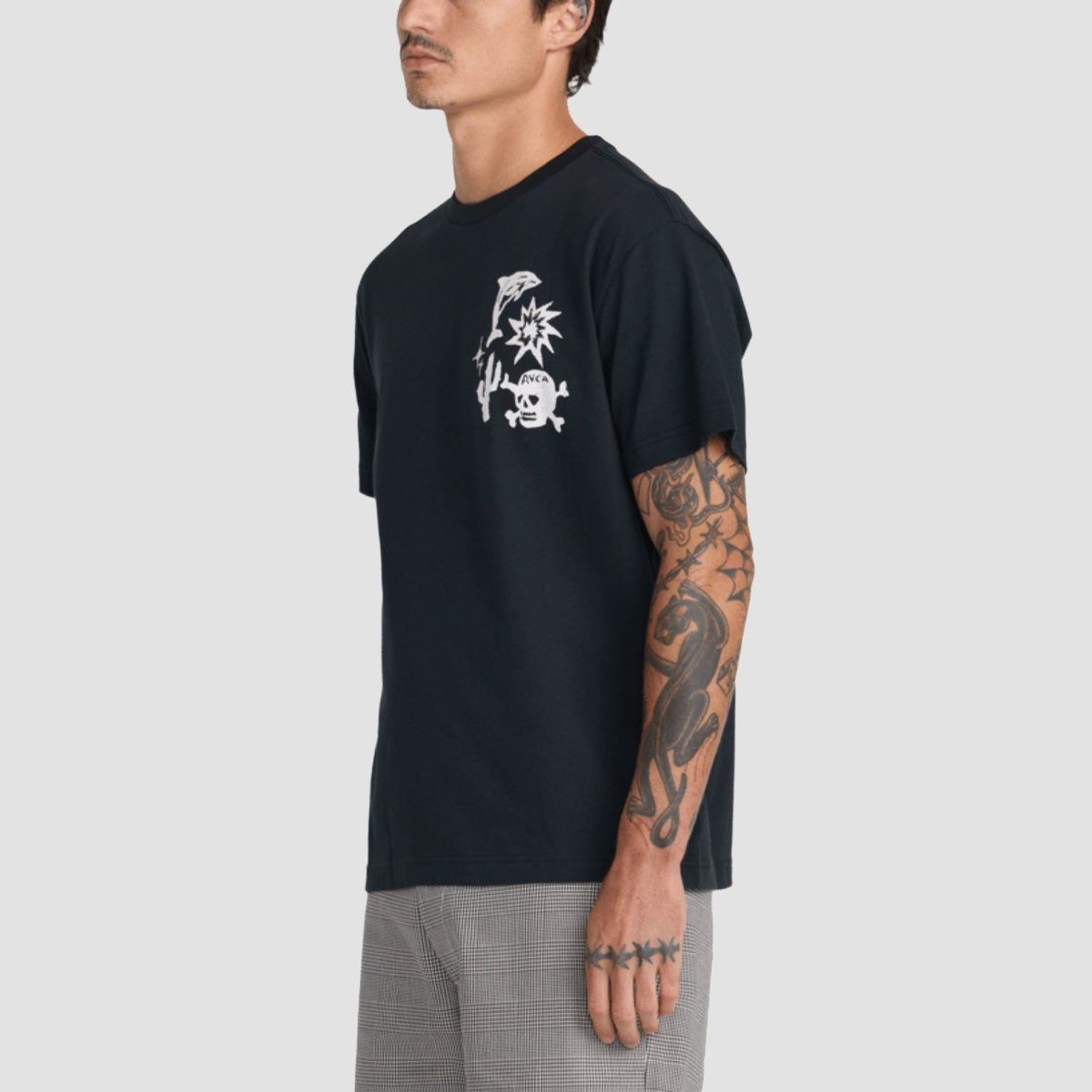 RVCA Dani Miller Hard Way T-Shirt Black