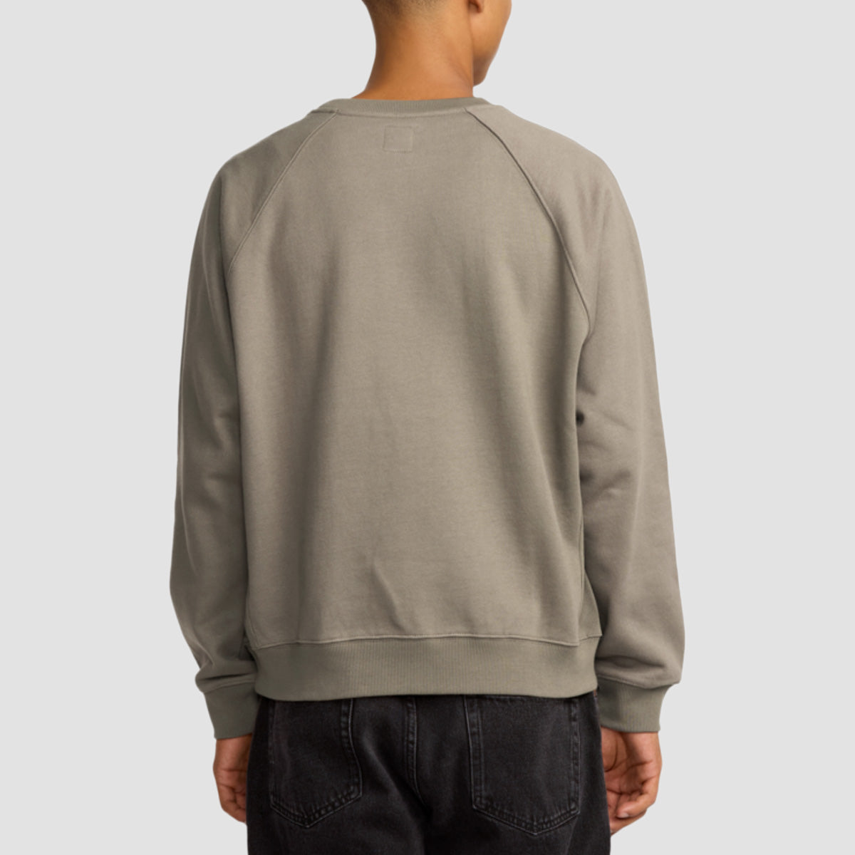 RVCA Dayshift Crew Sweatshirt Mushroom