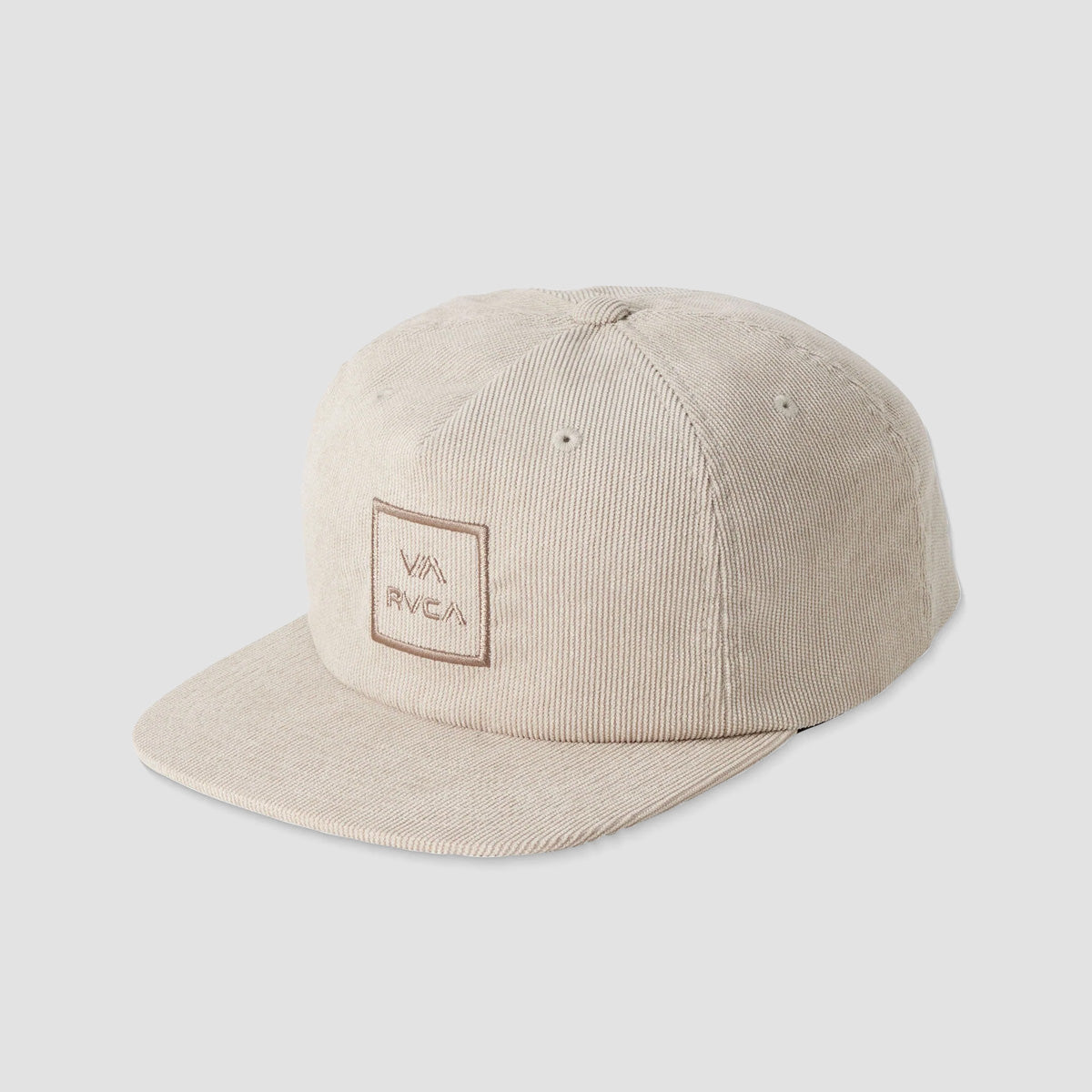 RVCA Freeman Cord Snapback Cap Silver Bleach