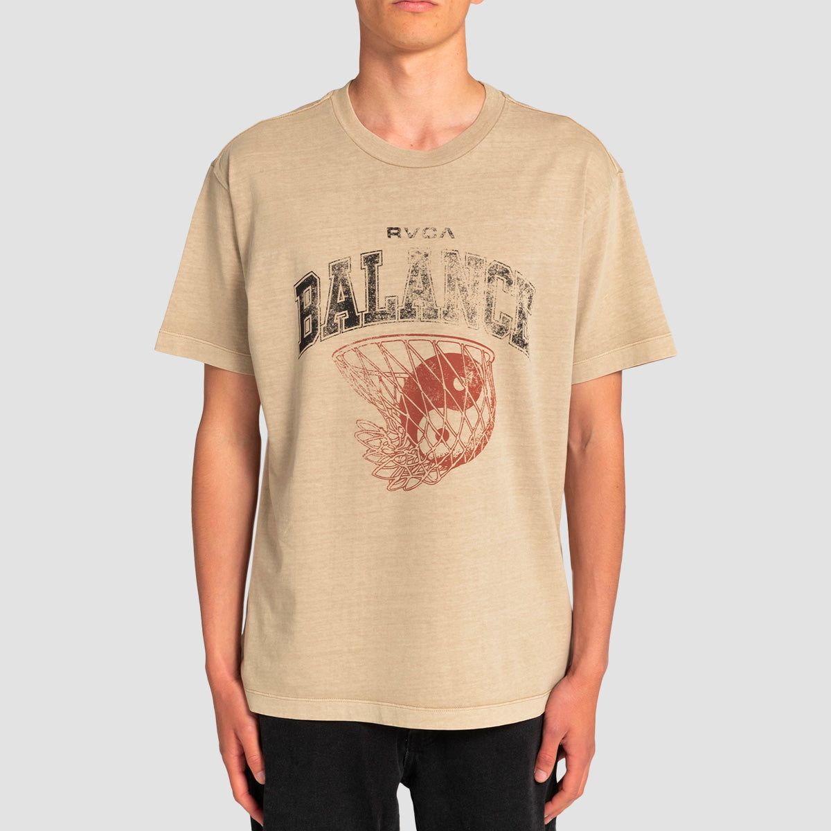 RVCA Hoops T-Shirt Khaki