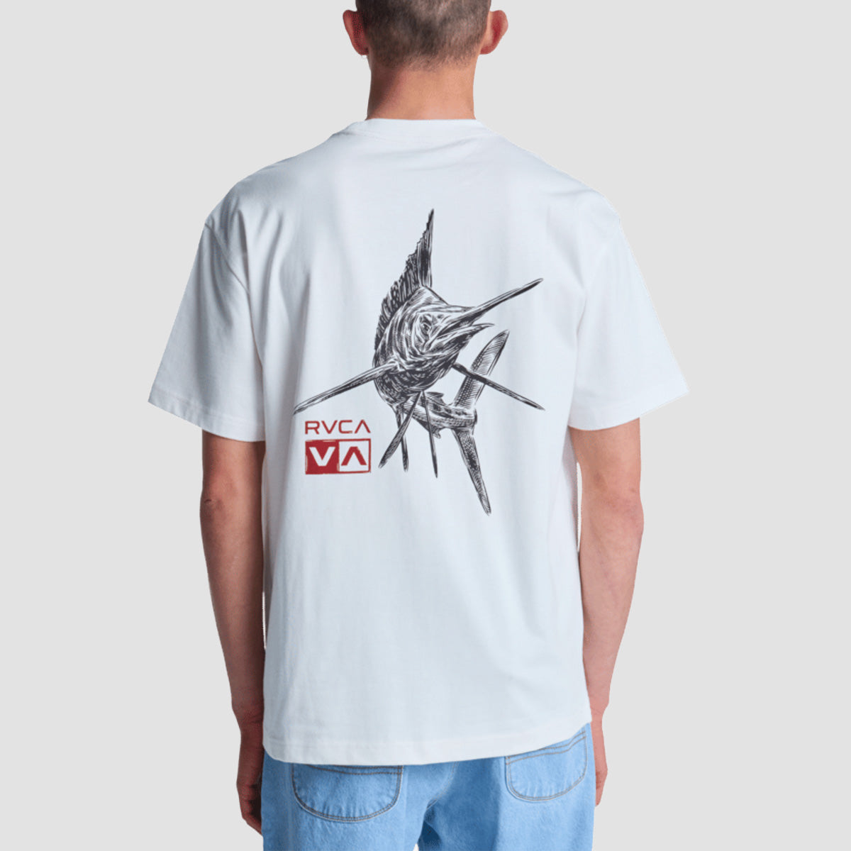 RVCA Horton Florida T-Shirt Antique White