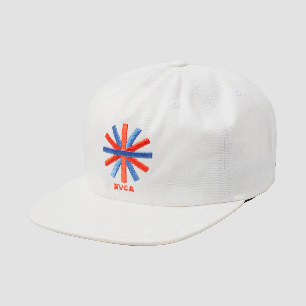 RVCA Jesse Brown Asterisk Snapback Cap White