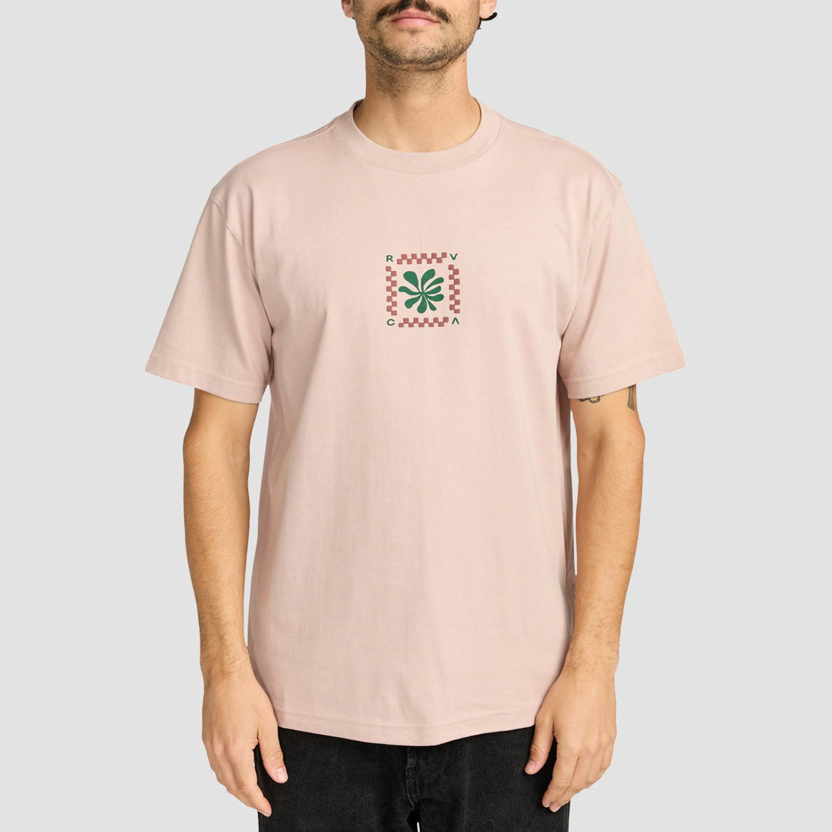 RVCA Mosaic Fragment T-Shirt Pale Mauve