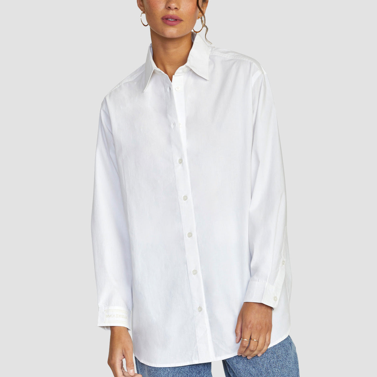 RVCA Stella Maxwell Angeles Longsleeve Shirt Whisper White - Womens