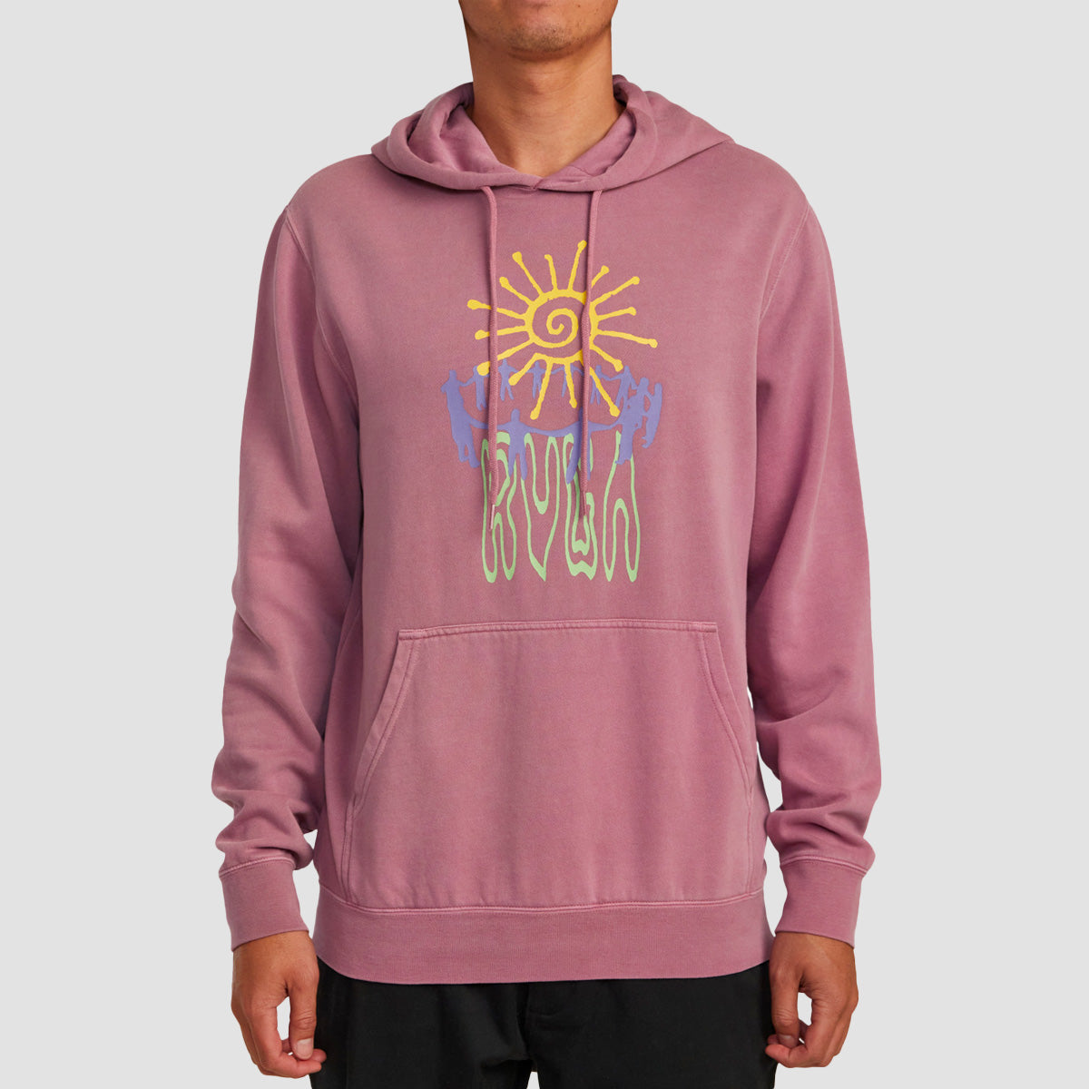 RVCA Sun Worship Pullover Hoodie Lavender