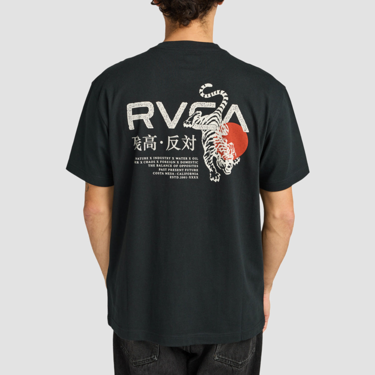 RVCA Tiger Sun T-Shirt Black