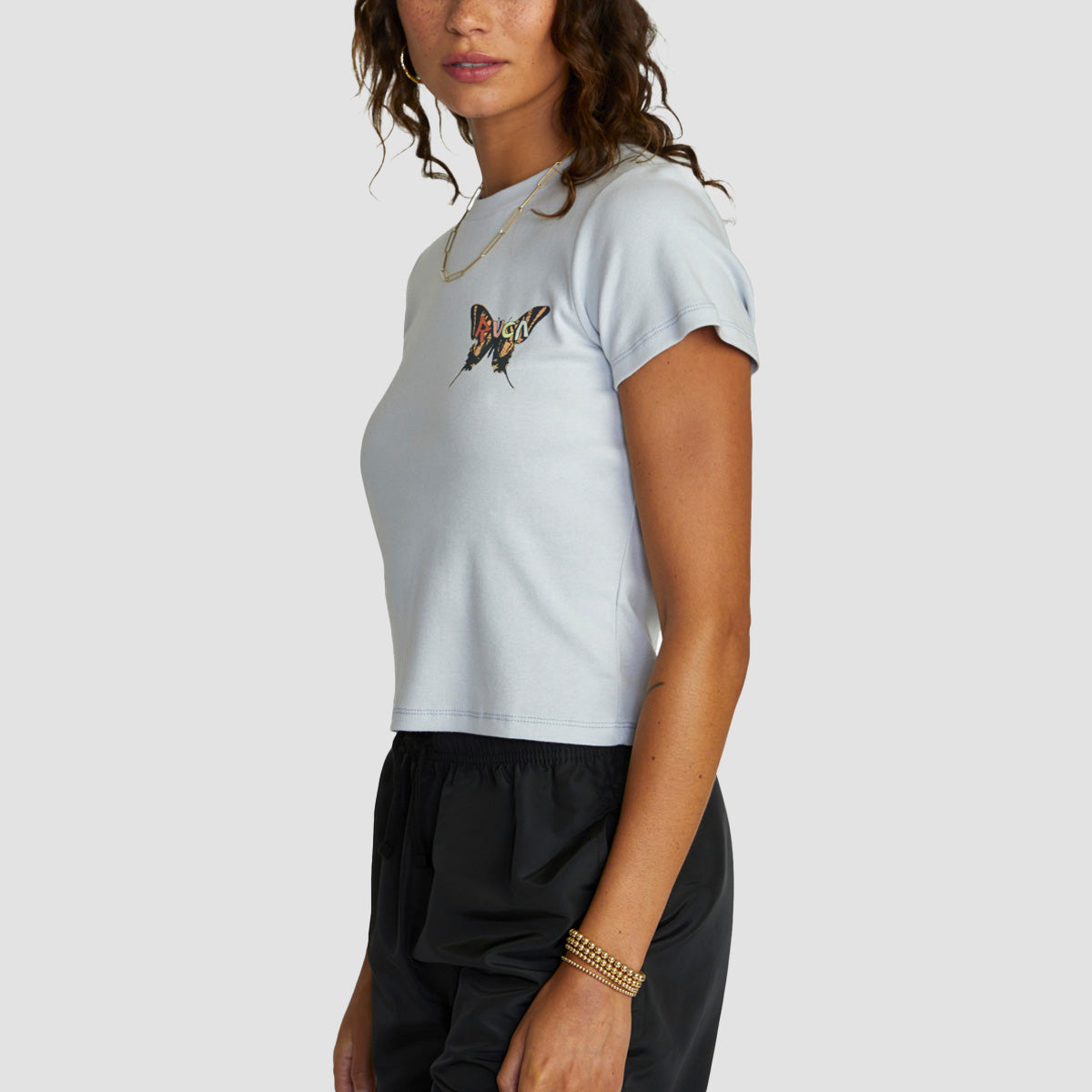 RVCA Transcend T-Shirt Halogen Blue - Womens