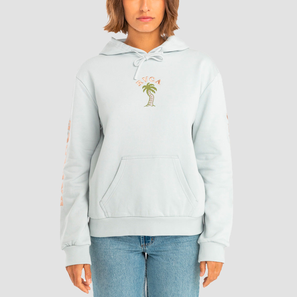 RVCA VA Palm Pullover Hoodie Sea Spray - Womens