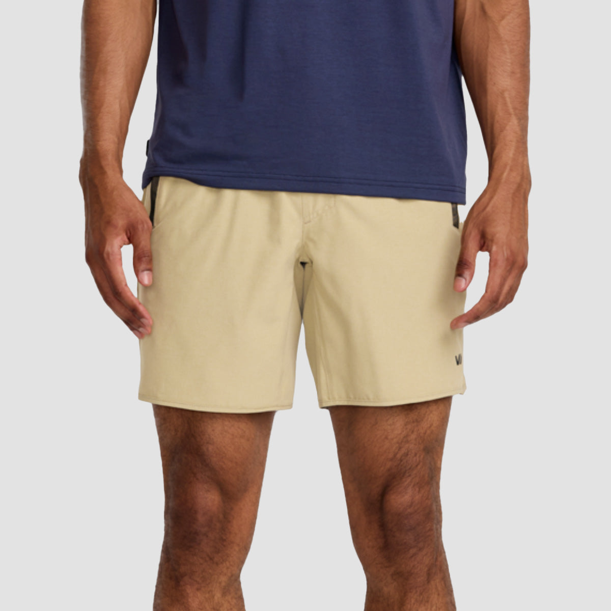 RVCA VA Sport Yogger Stretch 17" Performance Shorts Heather Khaki