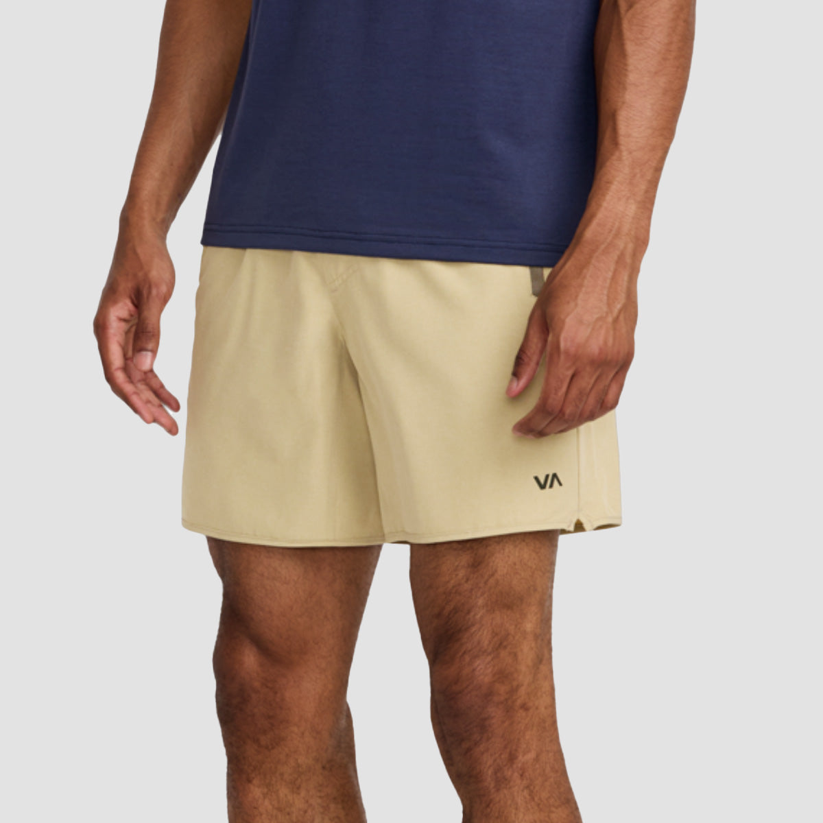 RVCA VA Sport Yogger Stretch 17" Performance Shorts Heather Khaki