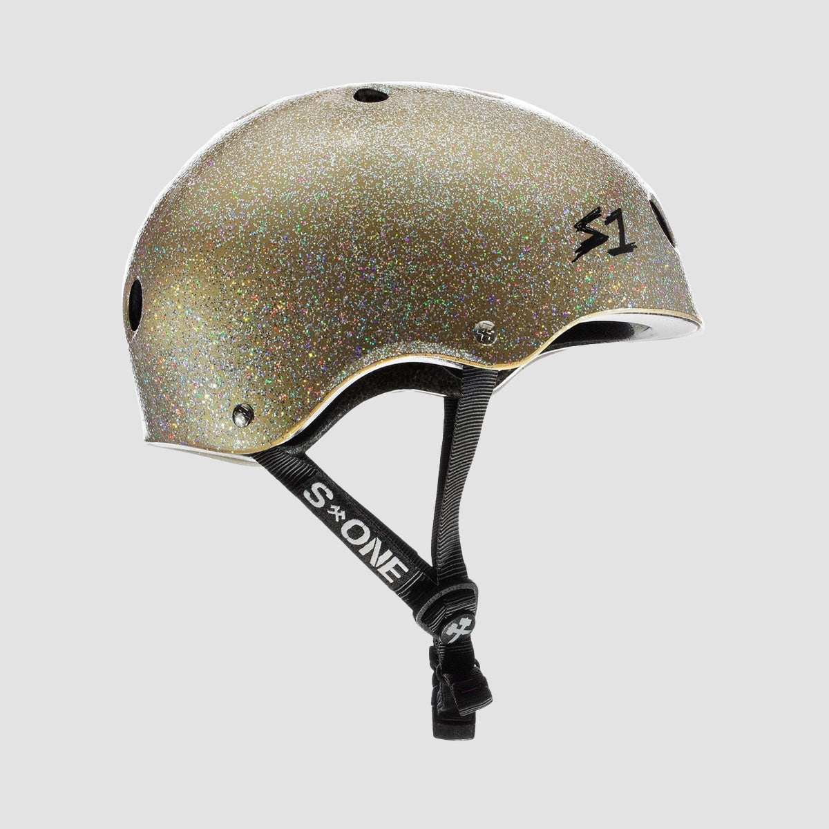 S1 Lifer Helmet Double Gold Glitter