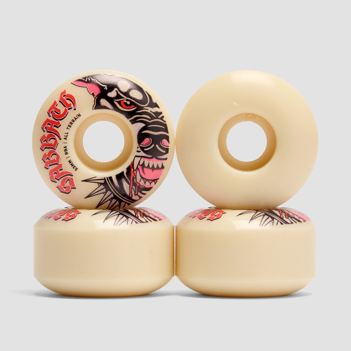 Sabbath Hell Hound OG Slim Devil's Formula 99A Skateboard Wheels 53mm