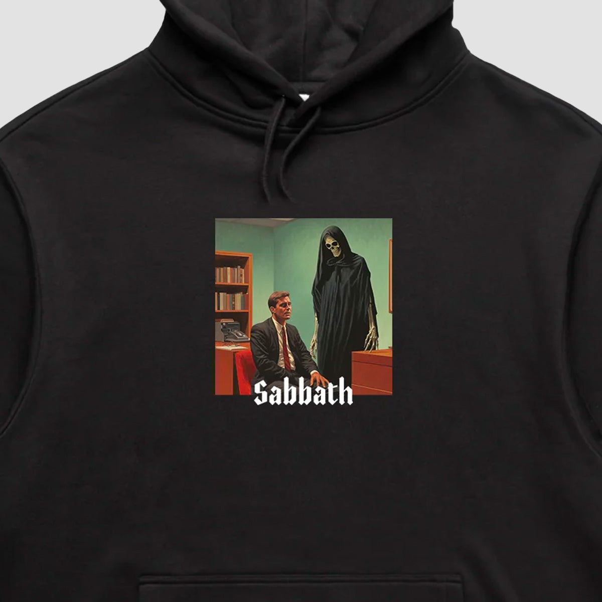 Sabbath Wheels Death Pullover Hoodie Black