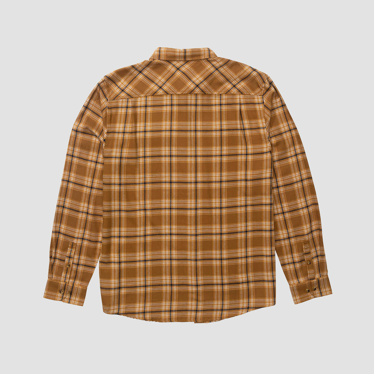Salty Crew Early Bird Flannel Longsleeve Shirt Bronze Brown