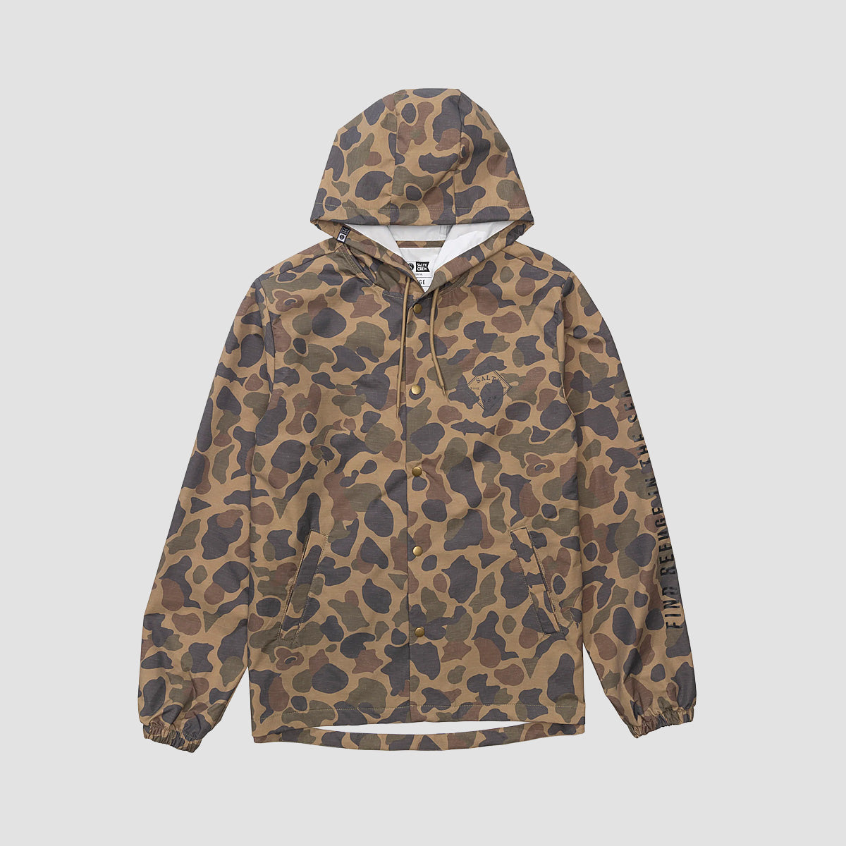Salty Crew Tippet Snap Jacket Sand Camo