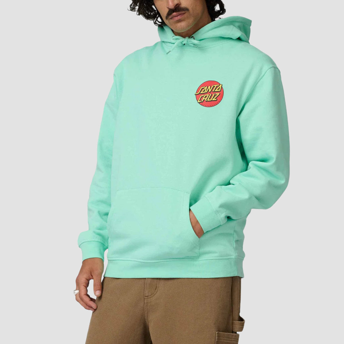 Santa Cruz Classic Dot Chest Pullover Hoodie Mint