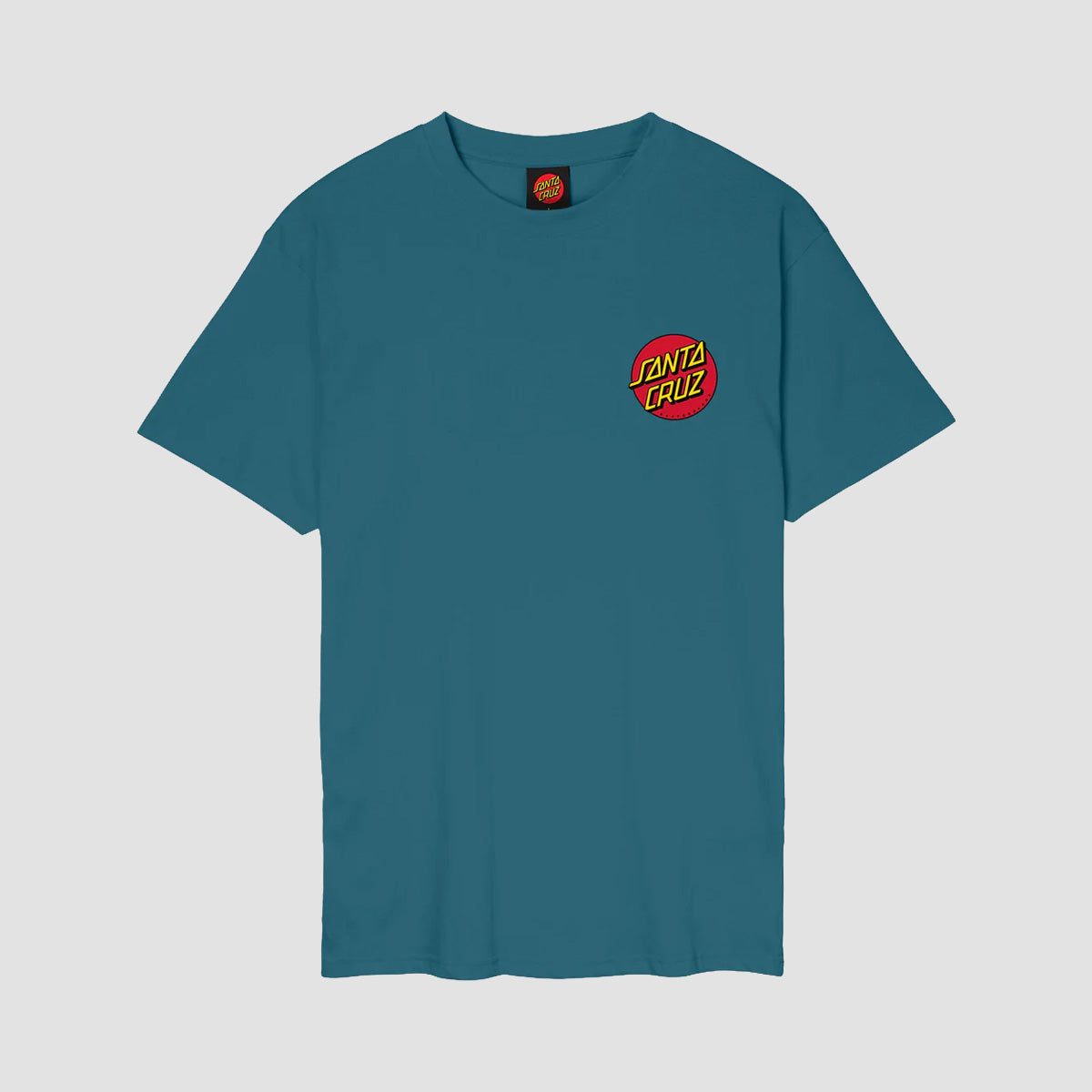 Santa Cruz Classic Dot Chest T-Shirt Teal