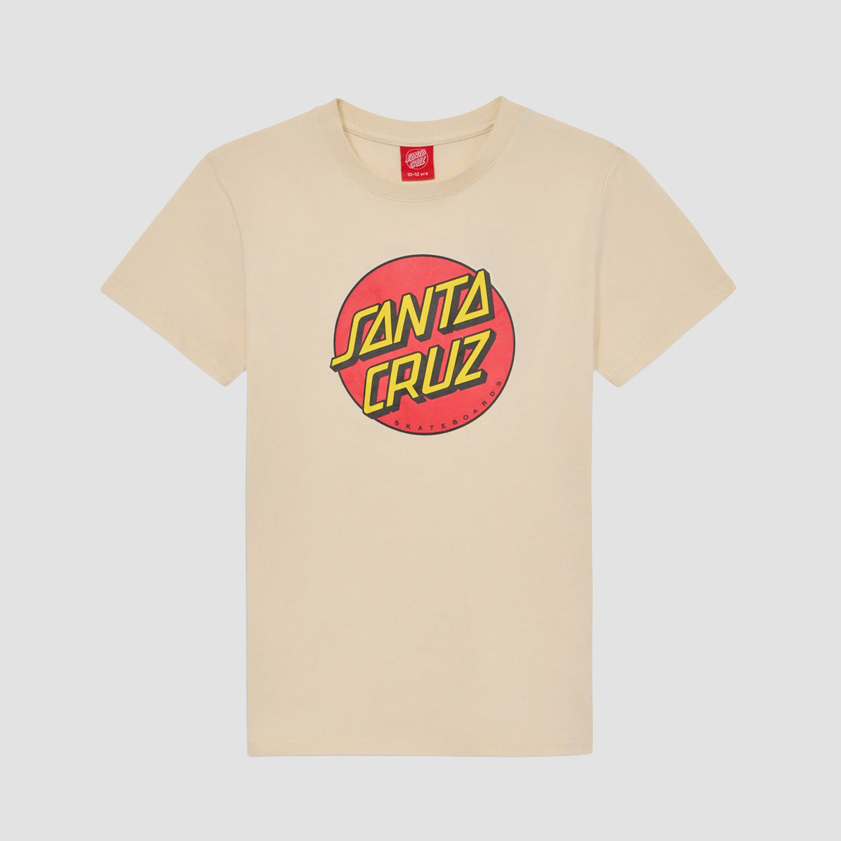 Santa Cruz Classic Dot T-Shirt Chalk - Kids