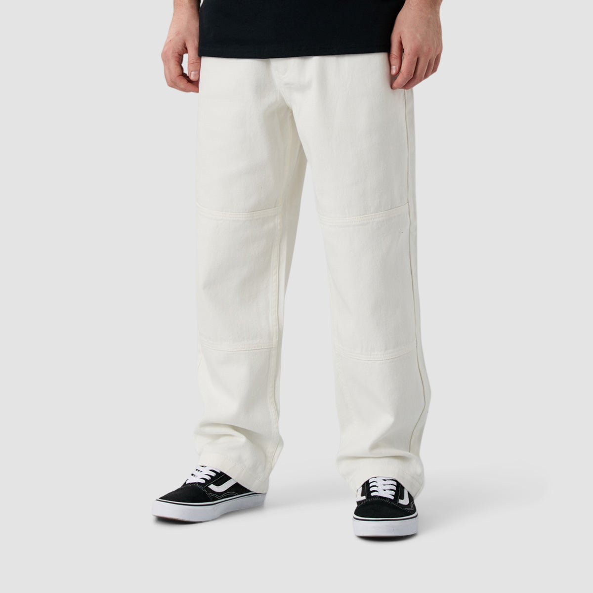 Santa Cruz Classic Label Panel Jeans Optic White