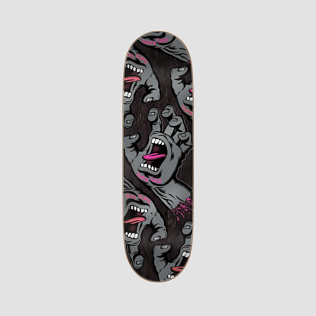 Santa Cruz Crowded Hand ATV Skateboard Deck Black Stain - 9"