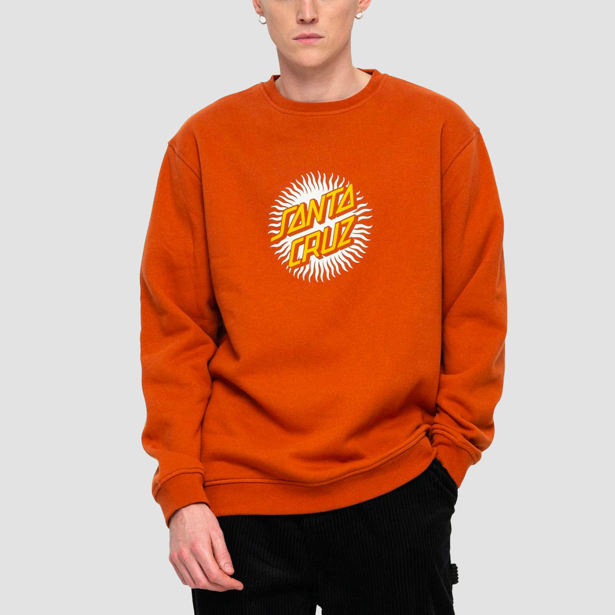 Santa Cruz Daylight Dot Front Crew Sweat Copper