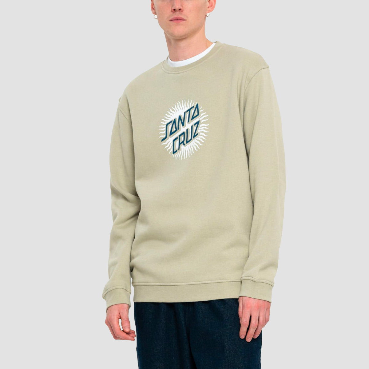 Santa Cruz Daylight Dot Front Crew Sweat Nickel