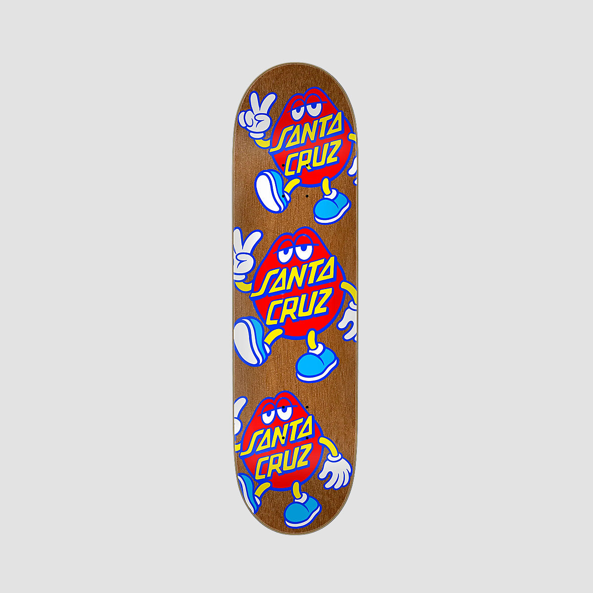 Santa Cruz Dot Guy ATV Skateboard Deck Brown Stain - 8.375"