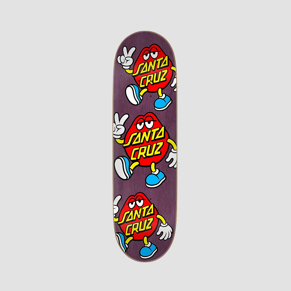 Santa Cruz Dot Guy ATV Skateboard Deck Plum Stain - 8.8"